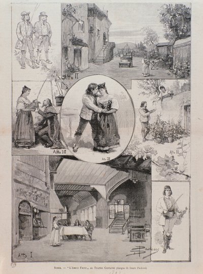 Illustrasjoner for operaen L