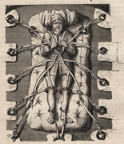 Avhør av Robert Francois Damiens (Robert-Francois Damier av Unknown artist