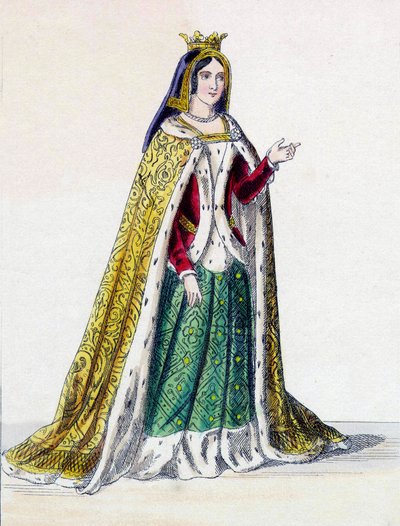 Isabella I av Castilla, kjent som katolikken (1451-1504), dronning av Castilla. av Unknown artist