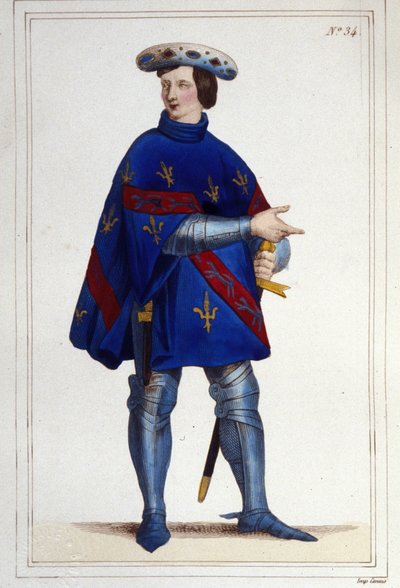 Jacques de Bourbon, greve av La Marche, konstabel av Frankrike i 1354 (? -1361). av Unknown artist