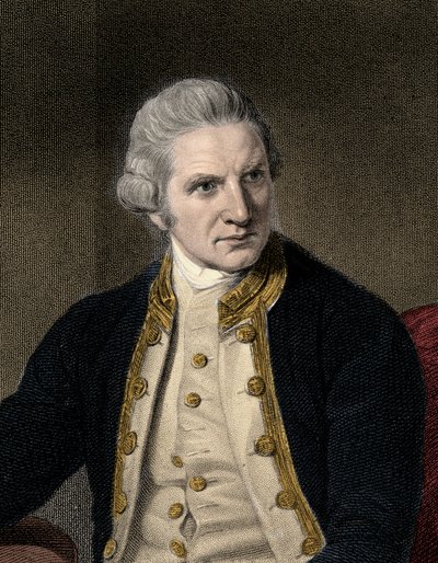 James Cook 1728-1779 - gravering - 1800-tallet av Unknown artist