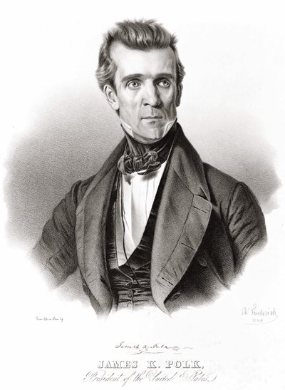 James K. Polk, president i USA av Unknown artist