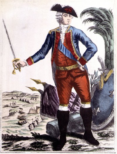 Jean-Baptiste Donatien de Vimeur, greve av Rochambeau (1725 - 1807), generalløytnant for King