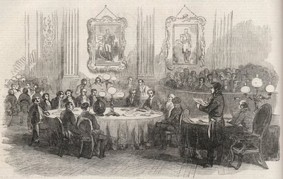 Jean-Jacques (Jean Jacques) Berger (1790-1859) PREFECT OF THE SEINE, PROclaiming THE VOTES FOR THE EMPIRE TO THE MAYORS OF THE ARRONDISSENSES, PARIS av Unknown artist