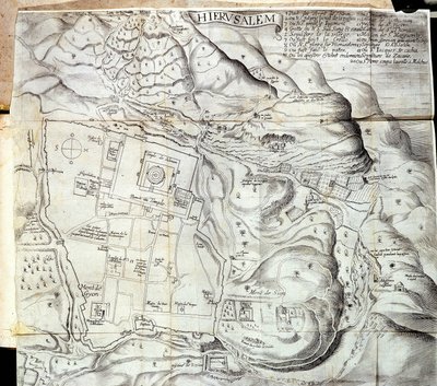Jerusalem - i "" Levantens reise utført etter kongens befaling i år 1621", redigert i 1629 av Unknown artist