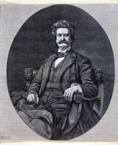 Johann II Strauss jr. (1825-1899), østerriksk musiker. av Unknown artist