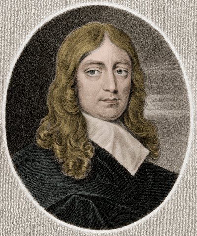 John Milton 1608-1674 - gravering - 1800-tallet av Unknown artist