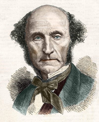 John Stuart Mill (1806 - 1873), britisk filosof og økonom. av Unknown artist
