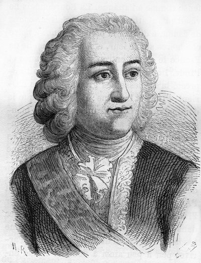 Joseph François Dupleix (1697-1763), French colonial administrator av Unknown artist