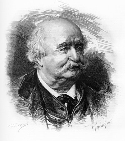 Jules Sandeau (1811-1883), fransk forfatter, romanforfatter og dramatiker. av Unknown artist