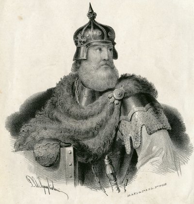 Kestutis - storhertug av Litauen og hertug de Trakai 1297-1382 av Unknown artist