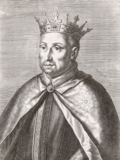 Kong Afonso II av Portugal. Portrett. av Unknown artist