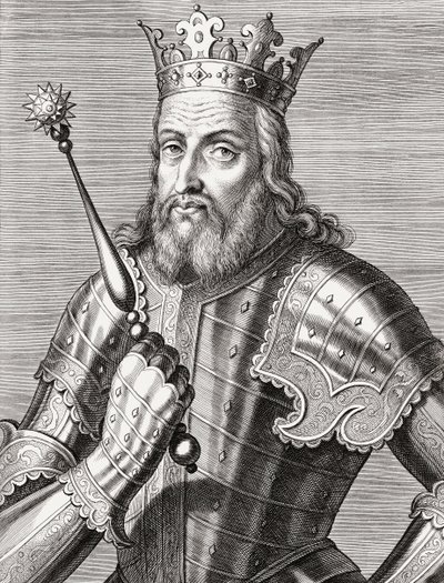 Kong Afonso IV av Portugal. Portrett. av Unknown artist