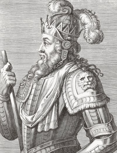 Kong Afonso V av Portugal. Portrett. av Unknown artist