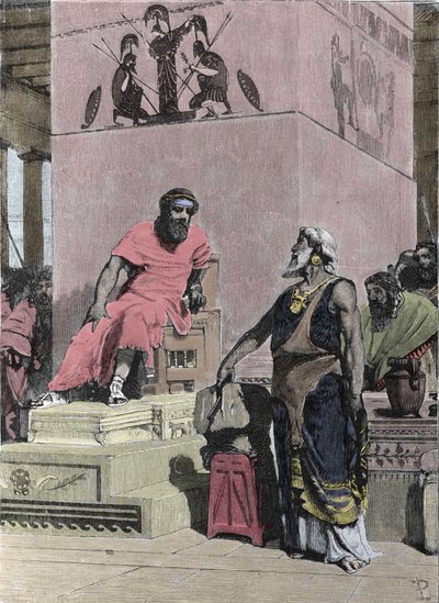 Kong Tarquin den eldste, av etruskisk opprinnelse av Unknown artist