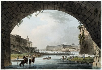 La Monnaie, 4 nasjoner i Paris sett av J.C.Mats, utgitt av W.Miller i London-1806 av Unknown artist