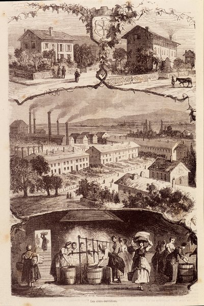 Labour siterer i Frankrike på 1800-tallet. av Unknown artist