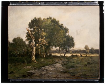 Landskap, ca. 1800-tallet (olje på lerret) av Unknown artist