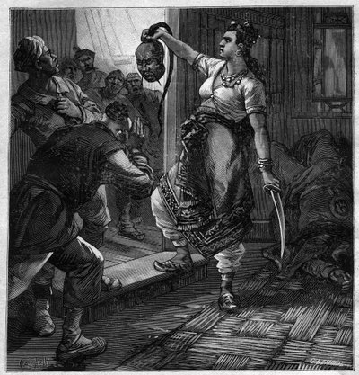 Le pirate du Tonkin - illustration for the novel by Pierre Mael (Charles Causse and Charles Vincent) engraving in “” journal des voyages””” 1884 av Unknown artist