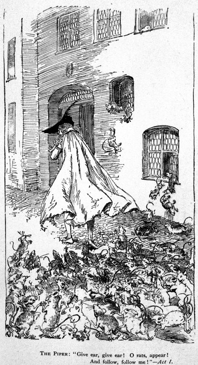 Legenden om "" The Pied Piper of Hamelin "" av Unknown artist