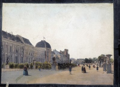 Les Tuileries - i "" Views of Paris for Panoptic Polyorama"", ca 1850 av Unknown artist