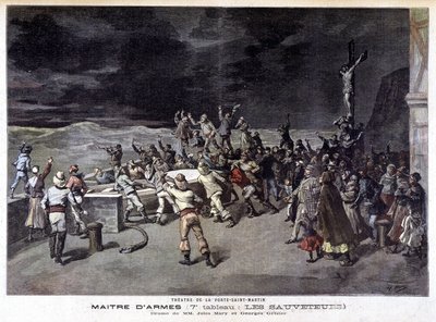 Les redningsmenn: 7. maleri av stykket "" Maître d