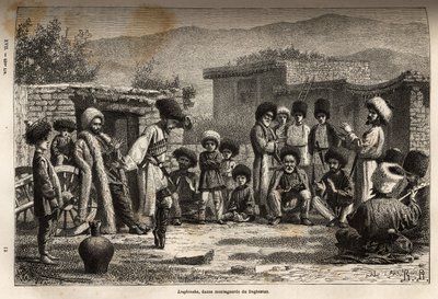 Lesghinska, en nasjonal dans i hele Kaukasus, som består av svært vanskelige og veldig eksentriske trinn som danseren utfører i rytme med animert, men ensartet musikk. Det er det samme for menn og kvinner som danner separate grupper uten noen gang å blande av Unknown artist