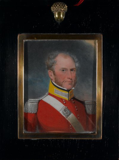 Oberstløytnant Mathew Frederick Steele, 77. regiment av Unknown artist