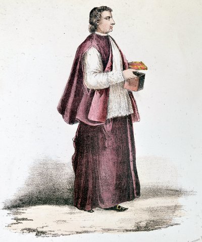 Liten frakk prelat av Unknown artist