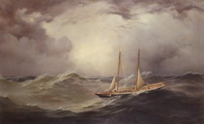 Livonia etter å ha mistet baugspryd midt-Atlanteren, 1871 av Unknown