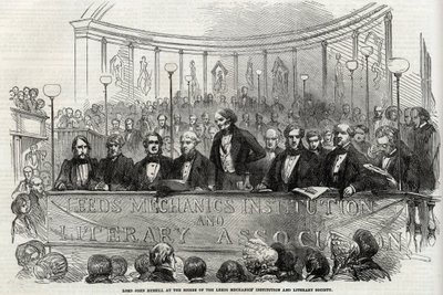 Lord John Russell (1. jarl Russell) (1792-1878) På The Soiree Of The Leeds Mechanics