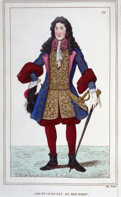 Louis Auguste de Bourbon, hertug av Maine (1670-1736). fransk prins. av Unknown artist
