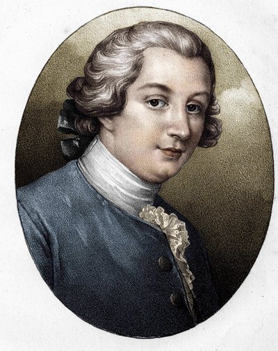 Louis Gresset (1709-1777), French writer. av Unknown artist