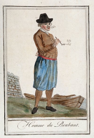 Mann fra Brabant (Belgia). av Unknown artist