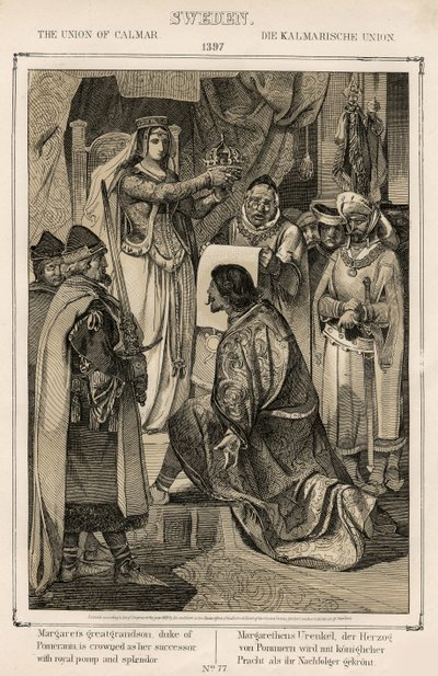 Margaret 1 av Danmark, Norge og Sverige (1353-1412) - Union of Kalmar (Calmar) 1397 - Union of Kalmar av Anonymous av Unknown artist