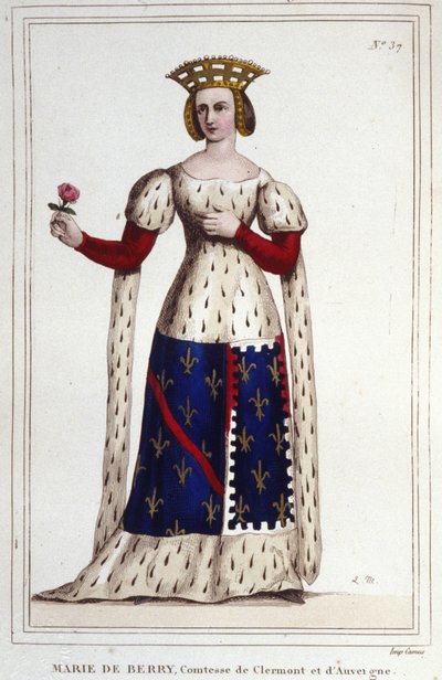 Marie de Berry (1367-1434). Grevinne av Clermont og Auvergne. av Unknown artist