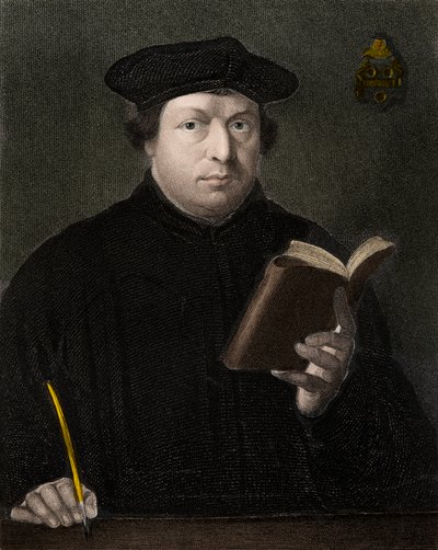 Martin Luther 1483-1546 - gravering - 1800-tallet av Unknown artist