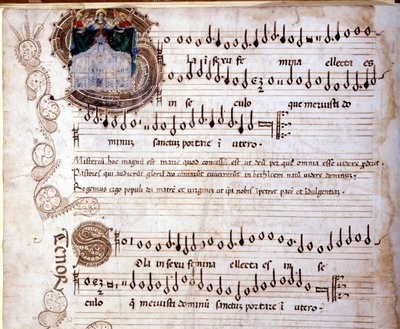 Messe i basskvartett av Enricus Isaac av Unknown artist