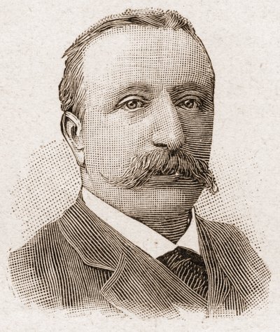 Medlemmer av Academy Francaise i 1895: portrett av Albert Sorel (1843-1906), fransk historiker. av Unknown artist