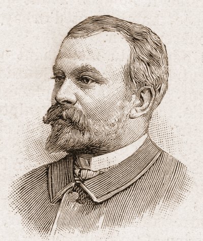 Medlemmer av Academy Francaise i 1895: portrett av Jules Lemaitre (1853-1914), dramatiker, dramatisk kritiker, essayist, litteraturhistoriker og fransk historieforteller. av Unknown artist