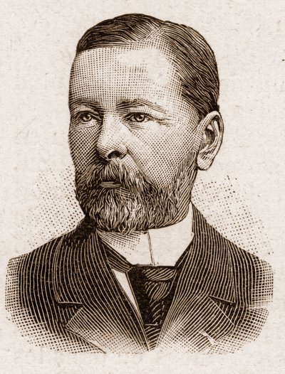 Medlemmer av Academy Francaise i 1895: portrett av Paul Thureau Dangin (Thureau-Dangin), fransk historiker. av Unknown artist