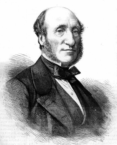 Michel Chevalier. Fransk økonom og politiker (1806 til 1879). av Unknown artist