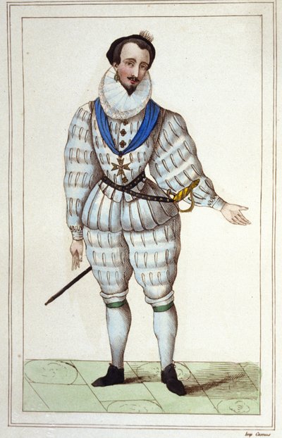 Mignon av Henri III. gravering fra 1830 av Unknown artist