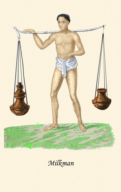 Melkemannen av Unknown Artist