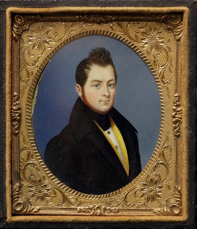 Miniatyrportrett av Camillo Benso, greve av Cavour (maleri av Unknown artist