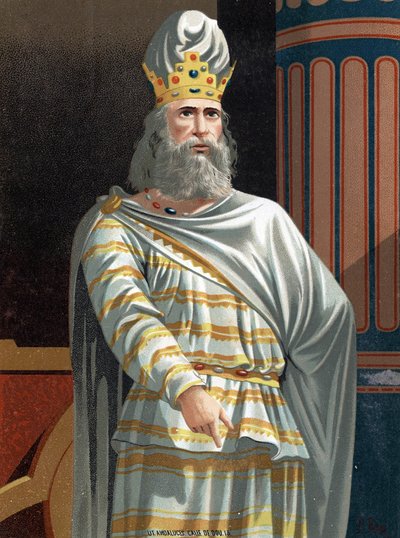 Mithridate VI Eupator called the Great (v.132-63 BC), King of the Pont. after “” hombres y Mujeres celebres”” Barcelona 1877. av Unknown artist