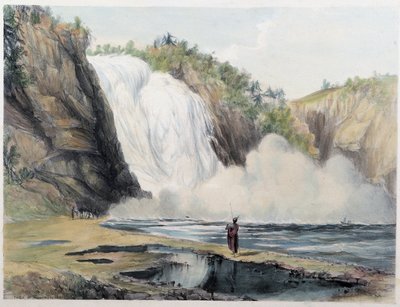 Montmorency Falls, Canada - i "" Shyths skisser i Canadas"" av Coke Smyth, London av Unknown artist