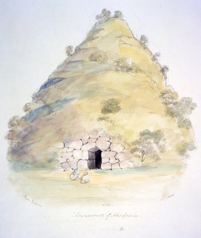 Monumenter i det nye Spania, ca. 1843-50 (akvarell) av Unknown artist