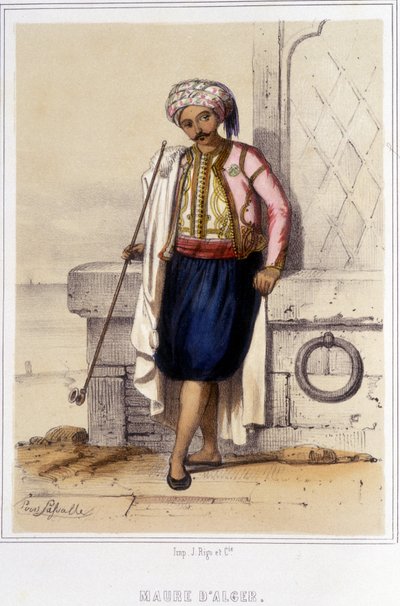 Moor of Alger i andre halvdel av 1800-tallet. av Unknown artist