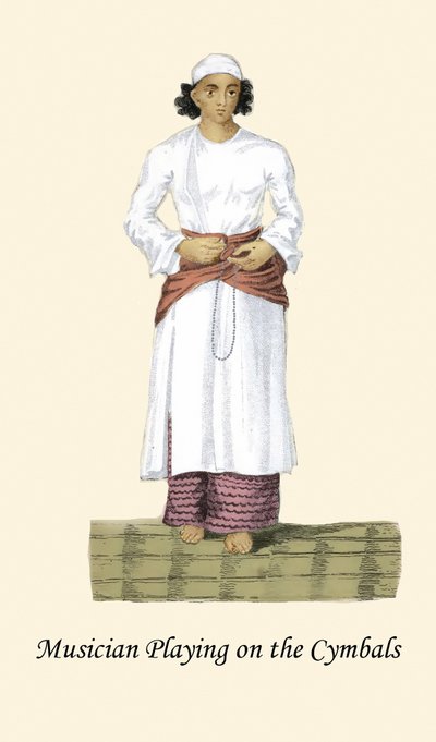 Musiker som spiller cymbaler av Unknown Artist